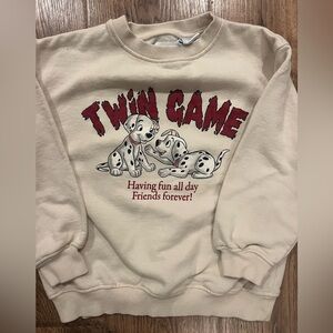 Disney Classic x Zara 101 Dalmatian Sweatshirt 8-9 EUC
